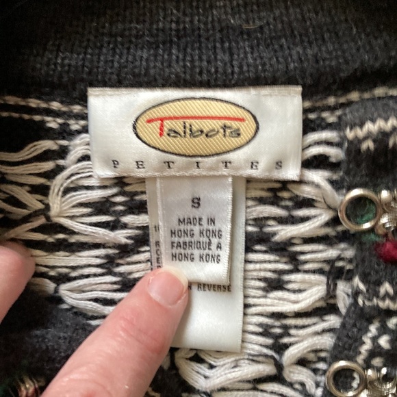 Talbots cotton fisherman Christmas sweater - Picture 4 of 7